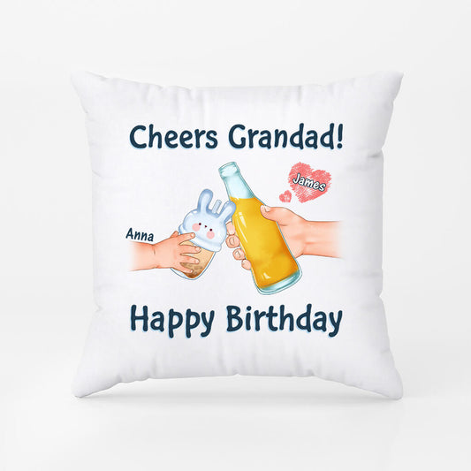 1047PUK2 Personalized Pillows Gifts Grandpa Dad