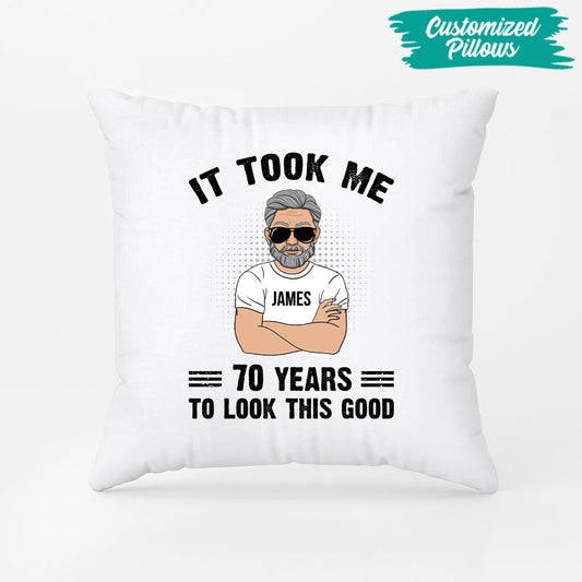 1048PUK2 Personalised Pillows Gifts Father Grandad Dad