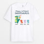 1050AUK1 Personalised T shirts Gifts Dinosaur Grandad Dad
