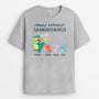 1050AUK2 Personalised T shirts Gifts Dinosaur Grandad Dad