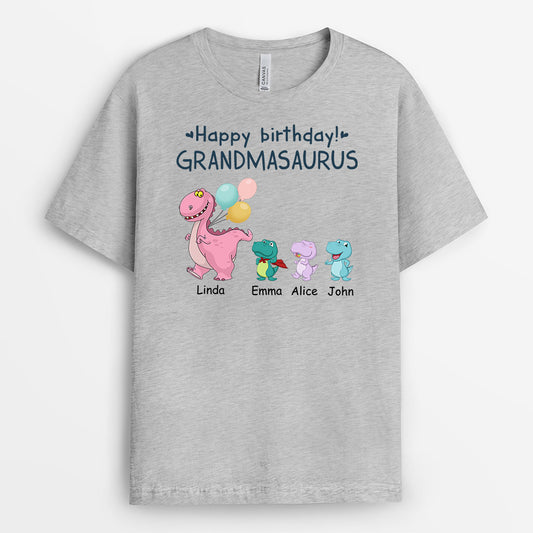 1050AUK2 Personalised T shirts Gifts Dinosaur Grandma Mum_2