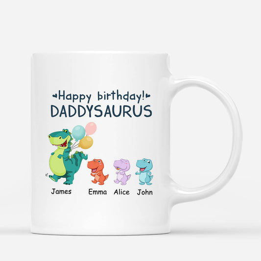 1050MUK1 Personalised Mugs Gifts Dinosaur Grandad Dad