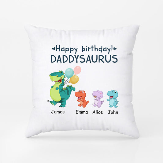 1050PUK2 Personalised Pillows Gifts Birthday Dinosaur Grandpa Dad
