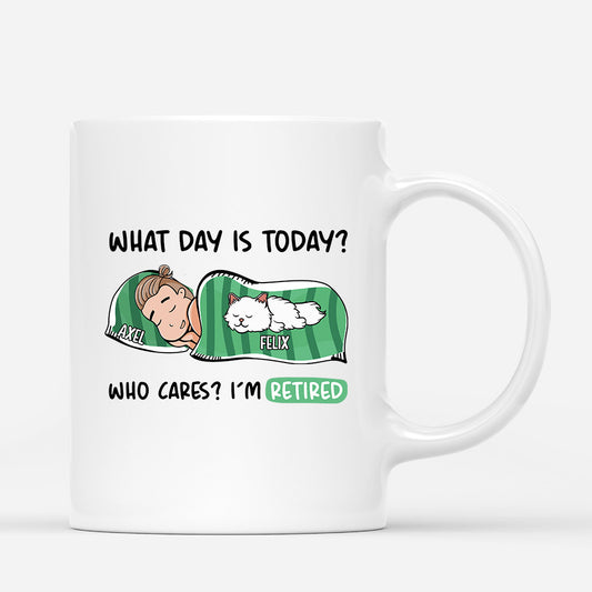 1051MUK1 Personalised Mugs Gifts Retired Cat Lovers