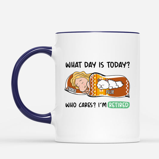 1051MUK2 Personalised Mugs Gifts Retired Cat Lovers
