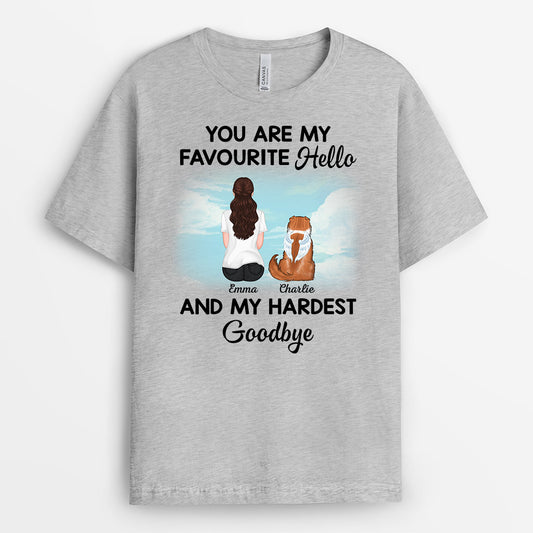 1052AUK2 Personalised T shirts Gifts Memorial Dog Lovers