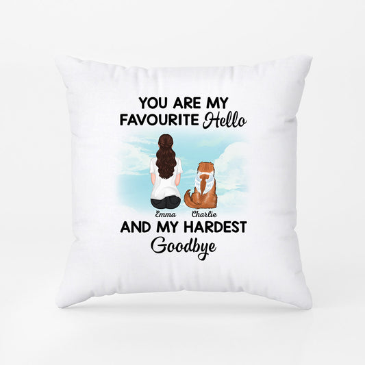 1052PUK1 Personalised Pillows Gifts Memorial Dog Lovers