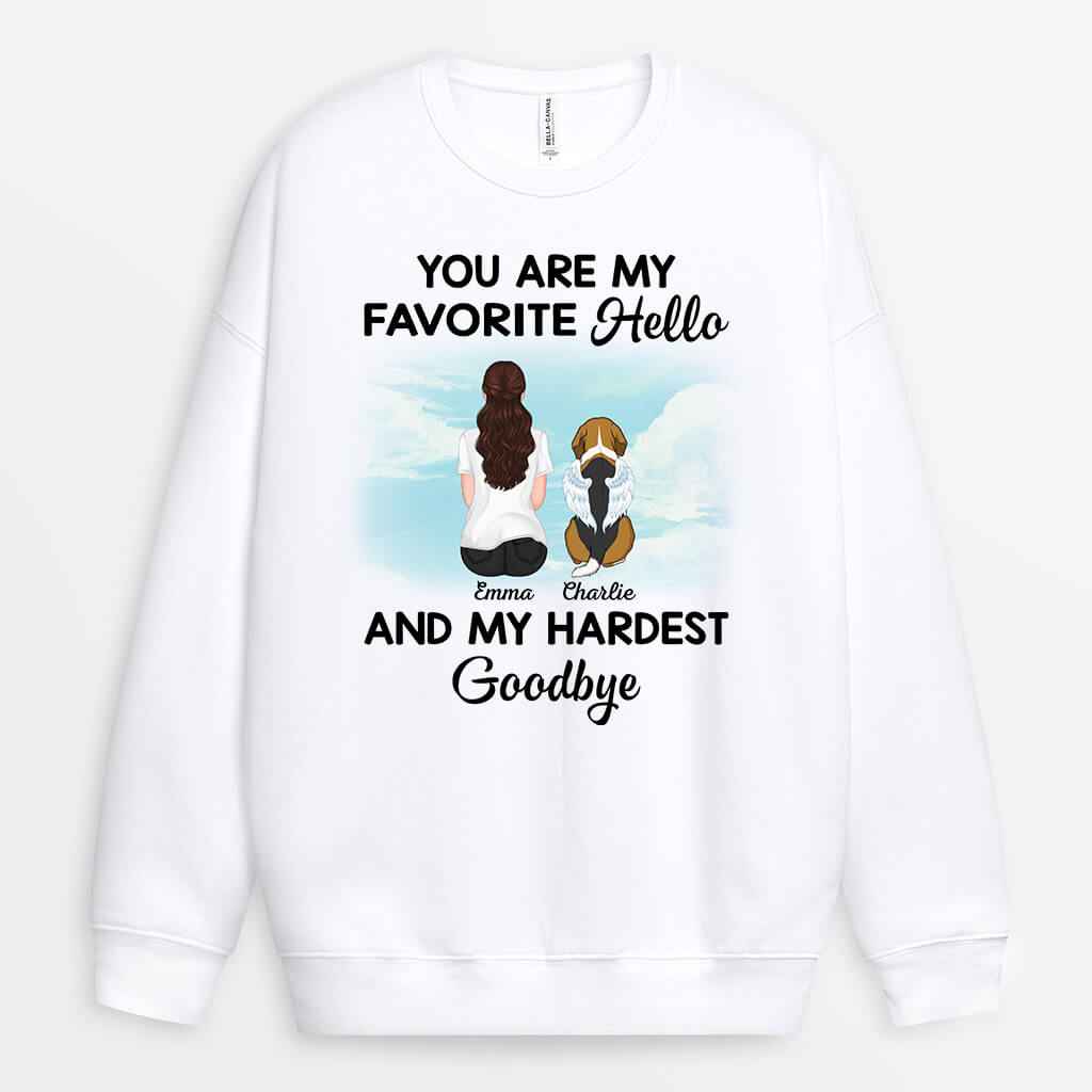 1052WUK1 Personalized Sweatshirt Gifts Memorial Dog Lovers