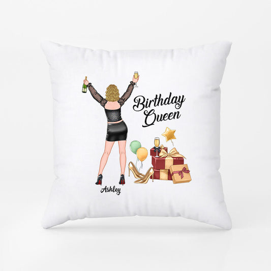 1054PUK2 Personalised Pillows Gifts Birthday Queen Her