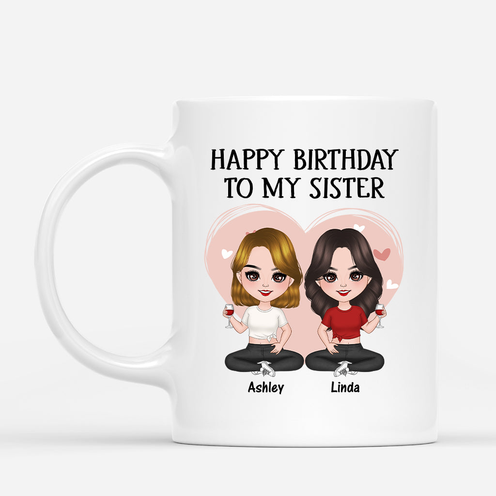 1055MUS1 personalized mugs gifts birthday sister