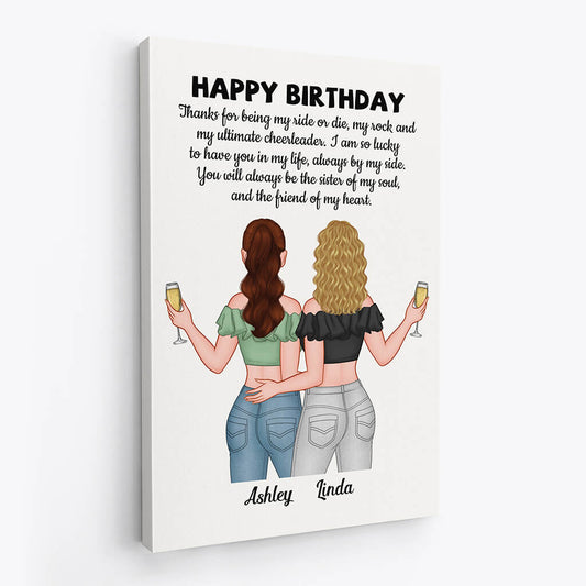 1056CUK2 Personalised Canvas Gifts Birthday Sister
