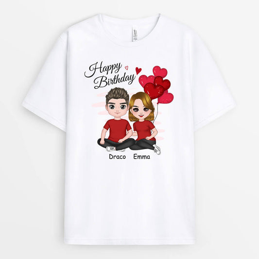 1058AUK1 Personalised T Shirts Gifts Birthday Couple Husband Boyfriend