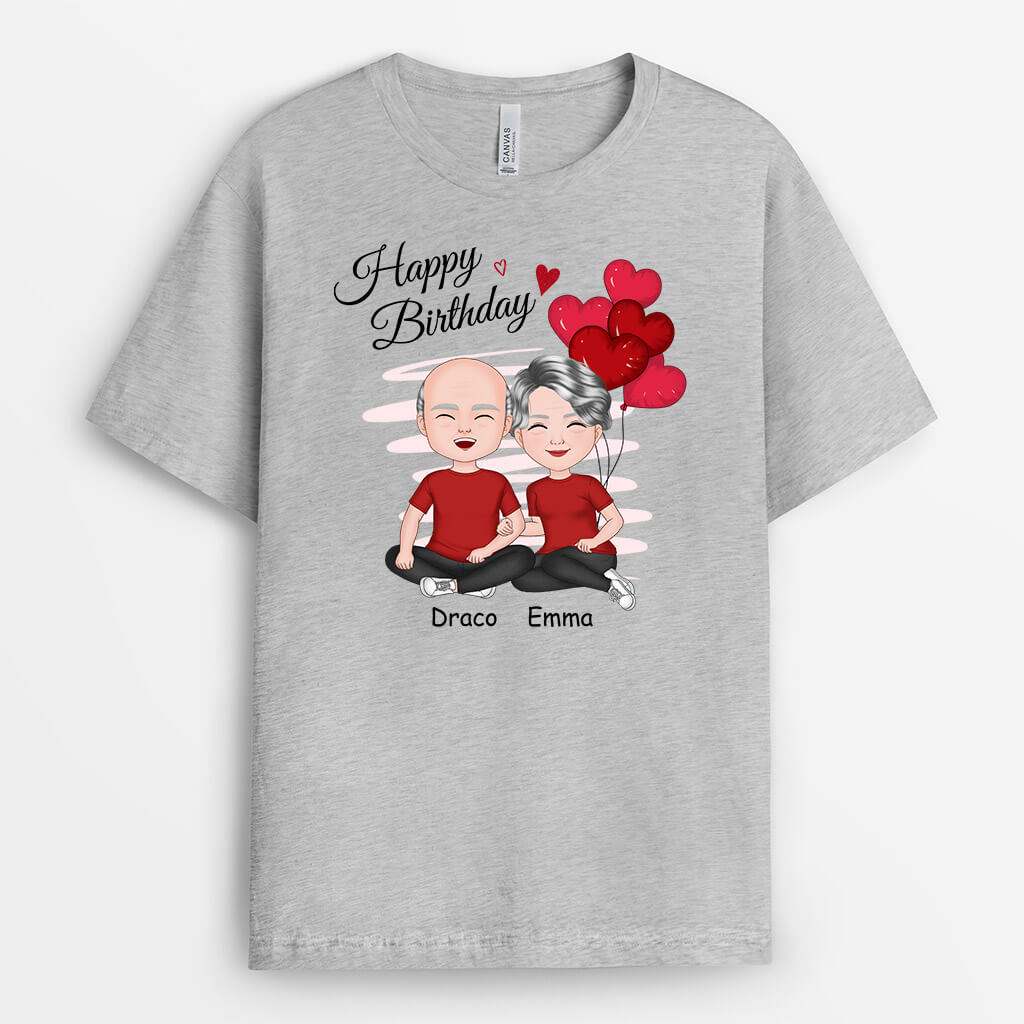 1058AUK2 Personalised T Shirts Gifts Birthday Couple Husband Boyfriend