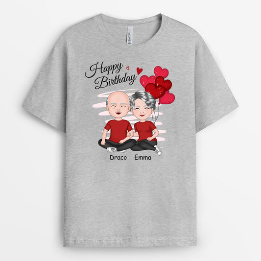 1058AUK2 Personalised T Shirts Gifts Birthday Couple Husband Boyfriend