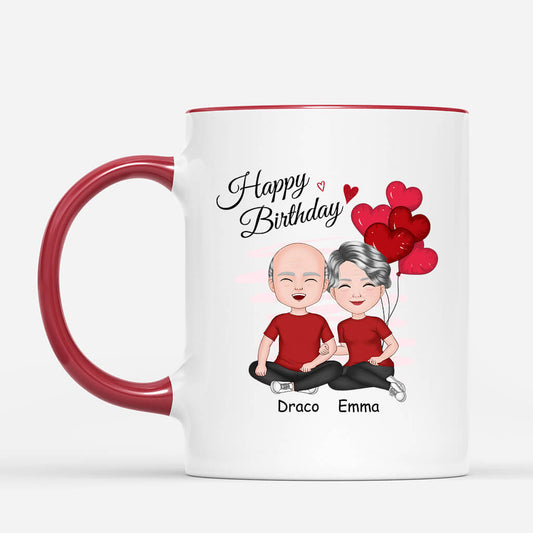 1058MUK2 Personalised Mugs Gifts Birthday Couple Husband Boyfriend