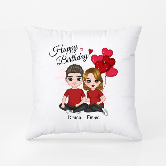1058PUK2 Personalised Pillows Gifts Birthday Couple Husband Boyfriend