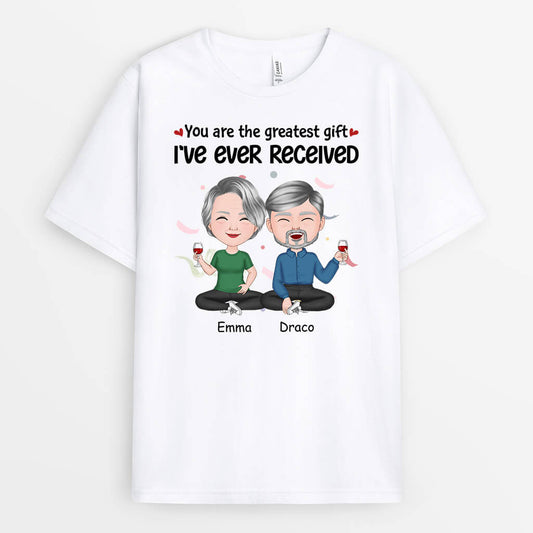 1061AUK2 Personalised T shirts Gifts Gift Couple