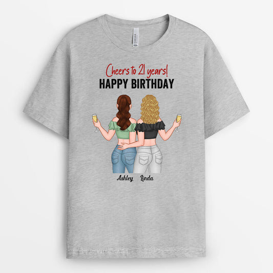 1070AUK1 Personalised T shirts Gifts Cheers Birthday Her