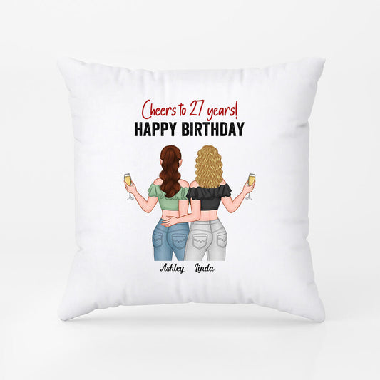 1070MUK2 Personalised Pillows Gifts Cheers Birthday Her