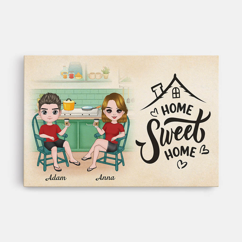 1077CUK1 Personalised Canvas Gifts Home Housewarming Family