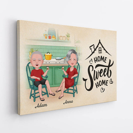 1077CUK2 Personalised Canvas Gifts Home Housewarming Family