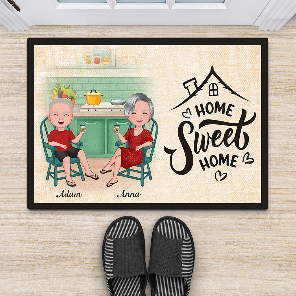 1077DUK2 Personalised Door Mats Gifts Home Housewarming Family