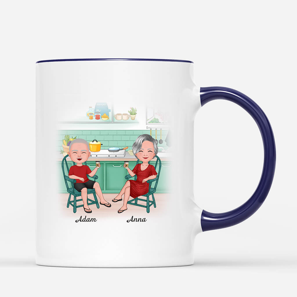 1077MUK2 Personalised Mugs Gifts Home Sweet Husband Wife Couple
