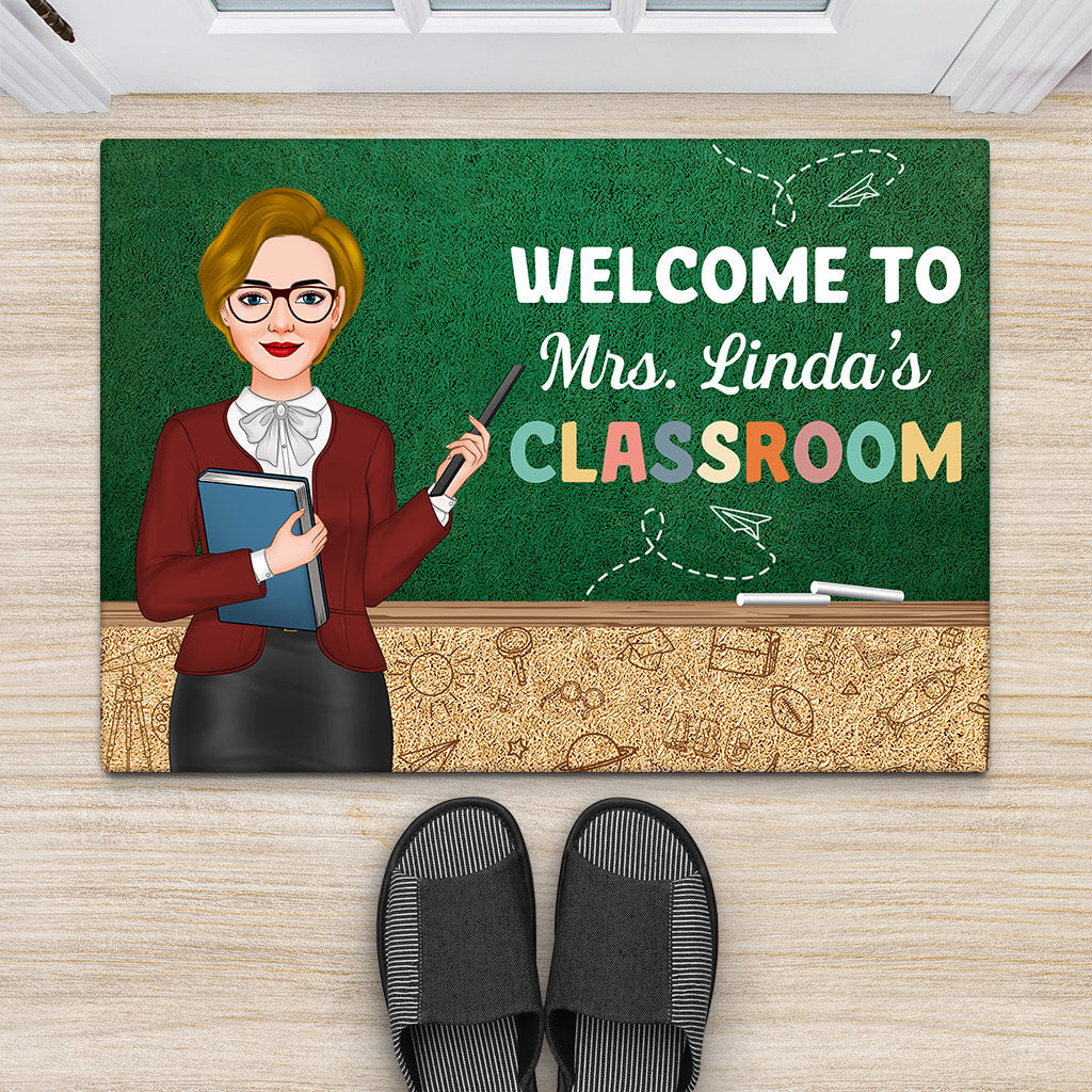 1081DUK2 Personalised Doormats Gifts Classroom Teacher