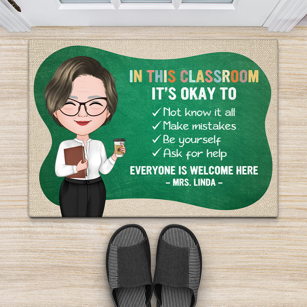 1084DUK2 Personalised Doormats Gifts Classroom Teacher