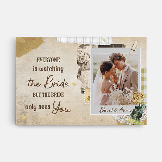 1088CUK1 Personalised Canvas Gifts Couple Wedding Bride Groom