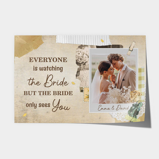 1088SUK1 Personalised Posters Gifts Couple Wedding Bride Groom