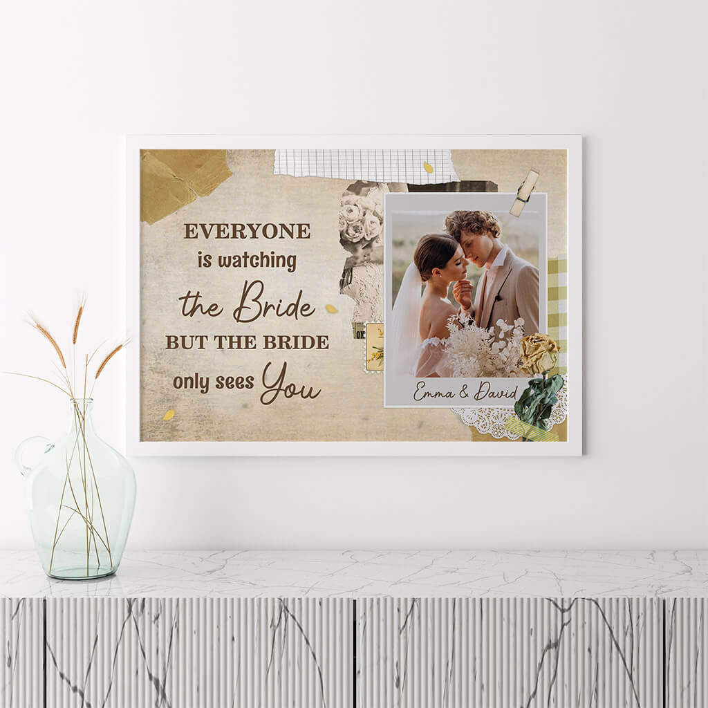 1088SUK3 Personalised Posters Gifts Couple Wedding Bride Groom