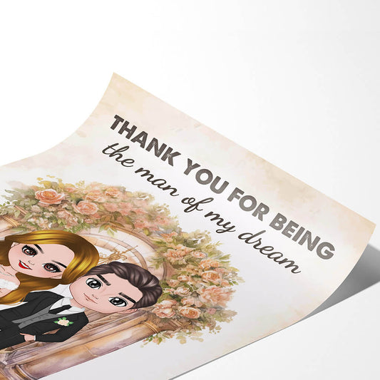 1089SUK2 Personalised Posters Gifts Thank You Couple Husband