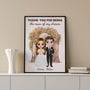 1089SUK3 Personalised Posters Gifts Thank You Couple Husband