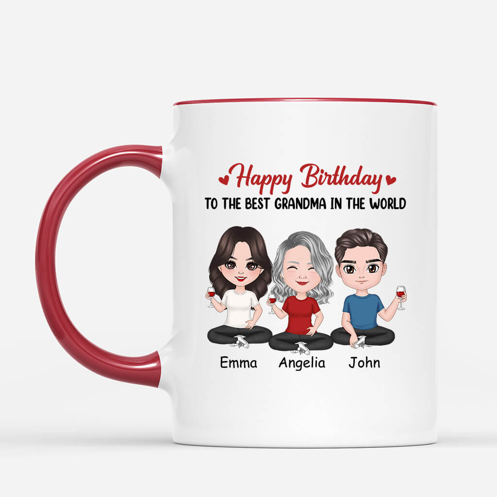 1095MUK2 Personalised Mugs Gifts Birthday Mum Grandma