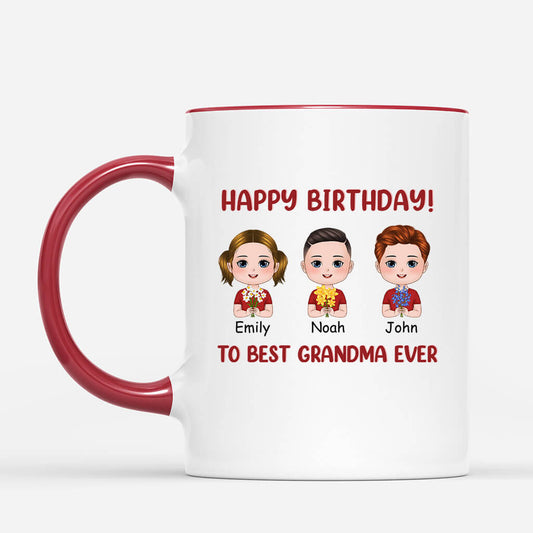 1097MUK2 Personalised Mugs Gifts Birthday Mum Grandma