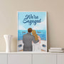 1102SUK3 Personalised Posters Gifts Engagement Couple