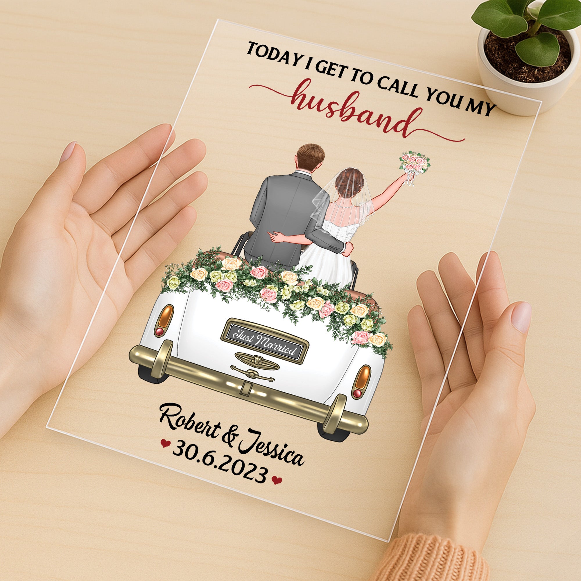 1104RUS3 personalized acrylic plaques wedding gifts for groom from wife 1104R6Q5G