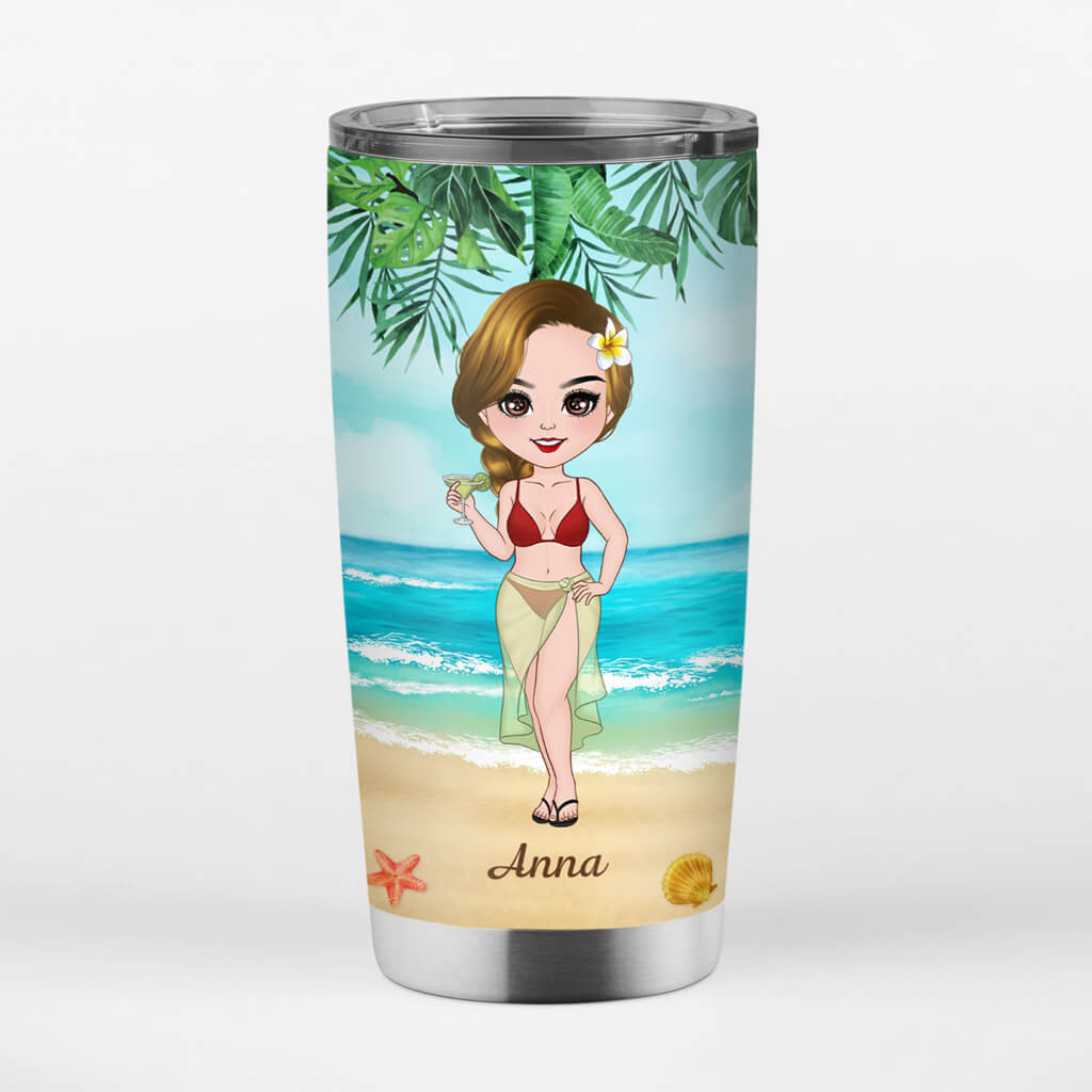 1106TUK2 Personalised Tumblers Gifts Beach Friends