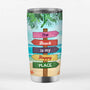 1106TUK3 Personalised Tumblers Gifts Beach Friends