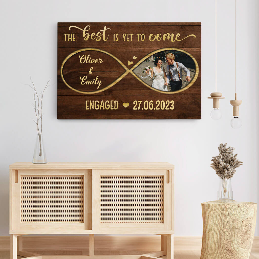 1108CUK3 Personalised Canvas Gifts Wedding Couple