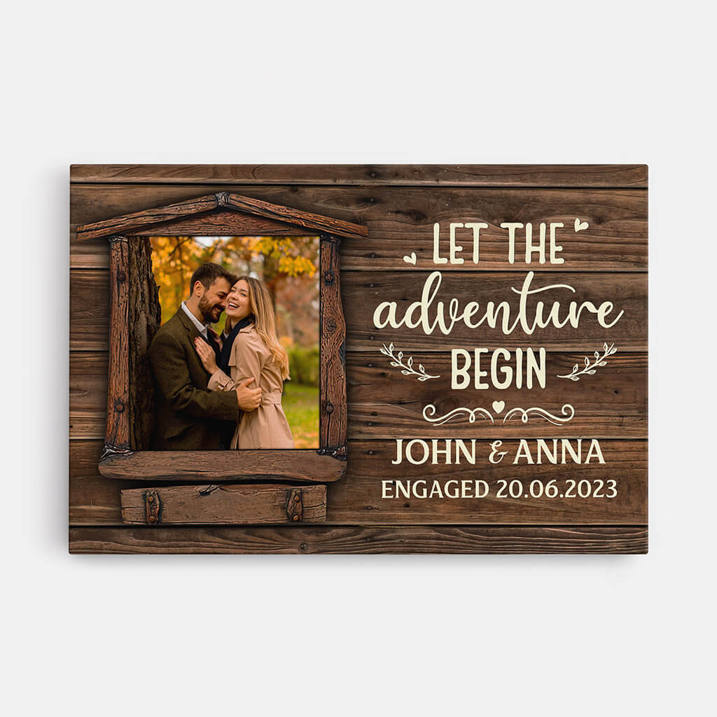 1111CUK1 Personalised Canvas Gifts Wedding Couple