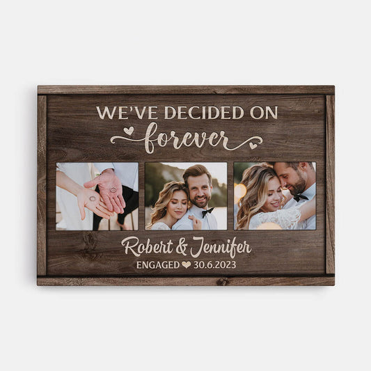 1113CUK1 Personalised Canvas Gifts Wedding Couple