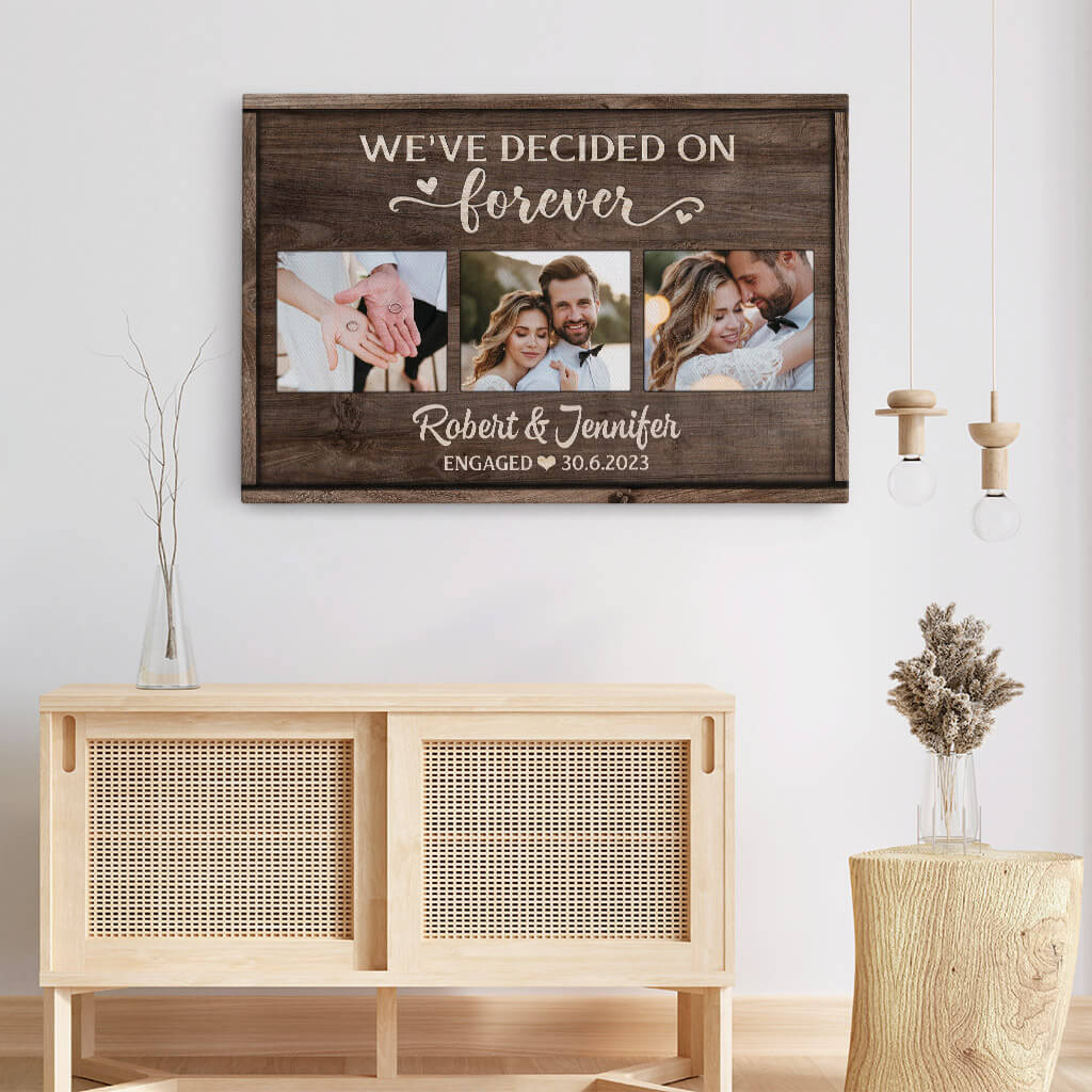 1113CUK3 Personalised Canvas Gifts Wedding Couple
