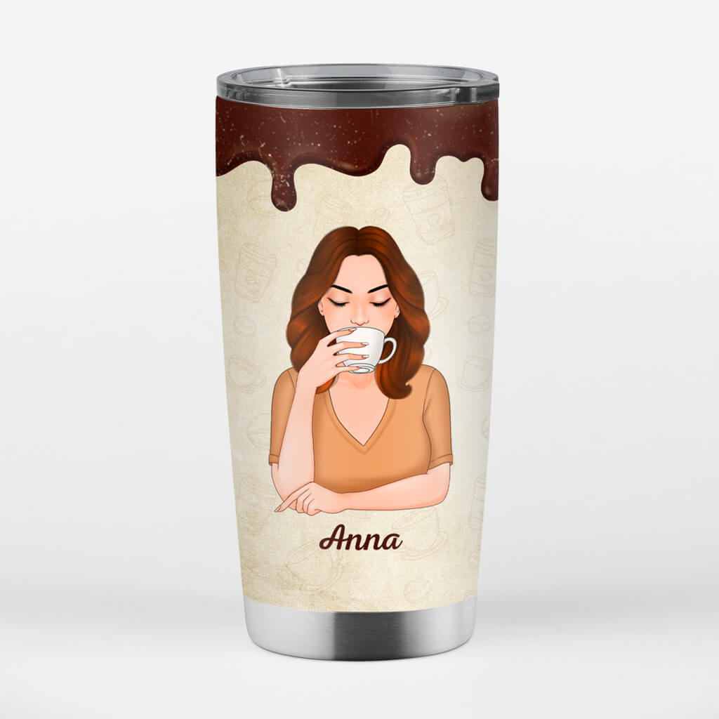 1117UK2 Personalised Tumbler Gift CoffeeLife CoffeeLovers