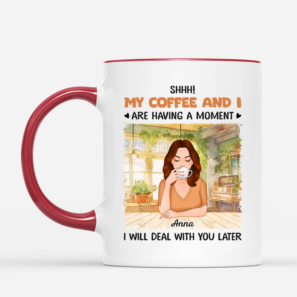 1118MUK2 Personalised Mug CoffeAndI Her