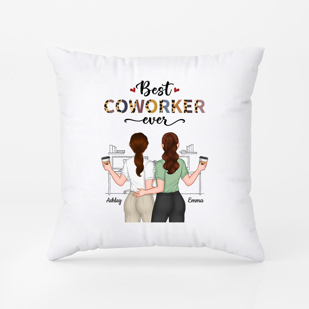 1121PUK1 Personalised Pillow Gift Coworker