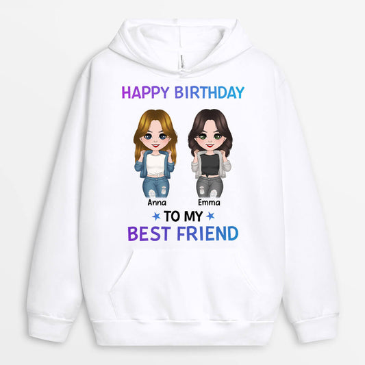 1126HUK1 Personalised Hoodie Gifts Birthday Friends