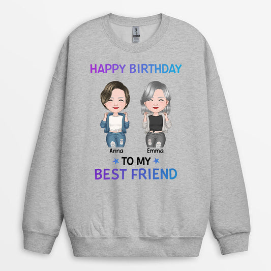 1126WUK2 Personalised Sweatshirt Gifts Birthday Friends