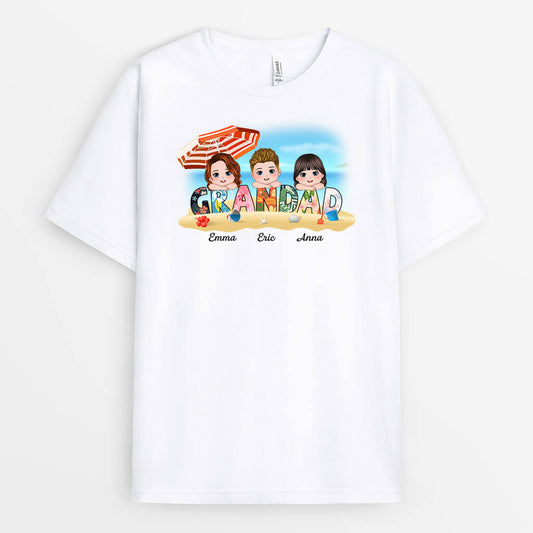 1129AUK2 Personalised T Shirt Gifts Traveling Grandpa